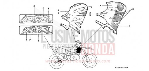 MARK (CR125RP/RR) CR125RP de 1993